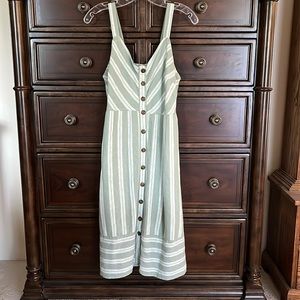 Universal Thread Linen Blend Dress with Pockets